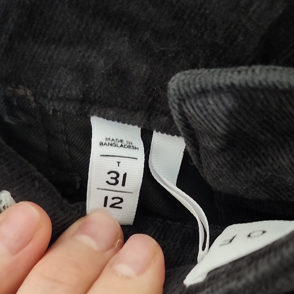 LOFT Black/Gray Skinny Corduroy Pants - Picture 8 of 10